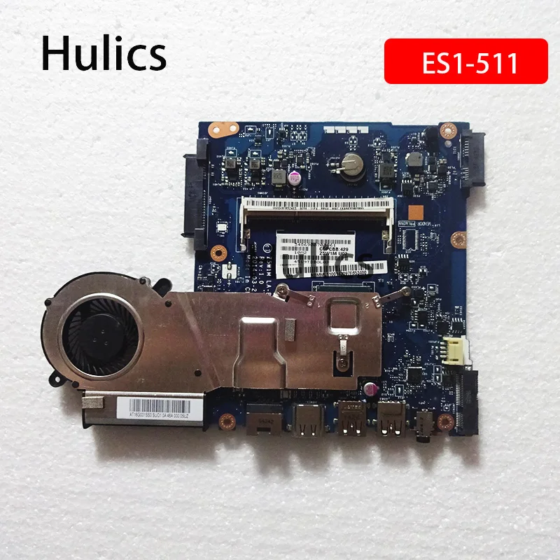 

Hulics Used Z5W1M LA-B511P Mainboard For Acer Aspire ES1-511 Laptop Motherboard DDR3