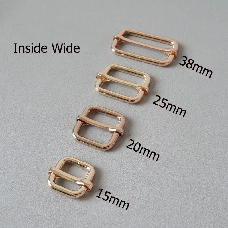 100Pcs Wholesale Metal Adjuster Pin Buckles Webbing Slider for Bag Dog Pet Collar Garment Leather Clasp DIY Accessories