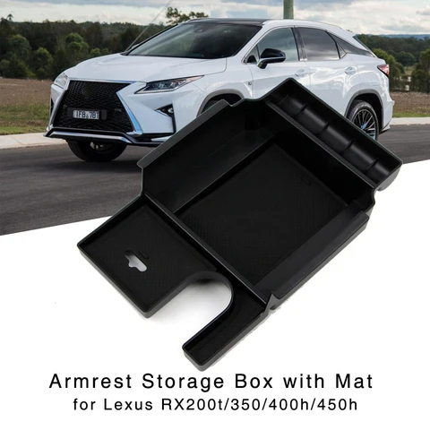 Подлокотник, ящик для хранения для 2016, 2017, 2018, 2019, 2020, 2021, Lexus RX200t, RX350, RX400h, RX450h, держатель центральной консоли, лоток-Органайзер
