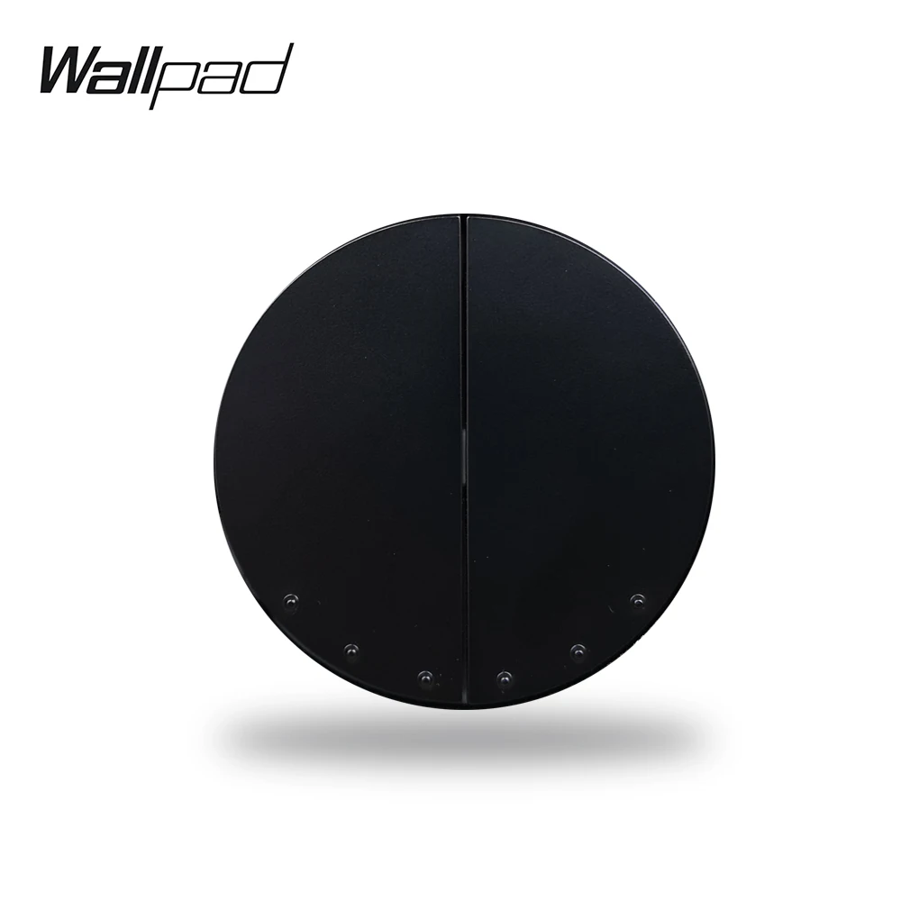 

Wallpad L6 Push Button Smart Home 2 Gang Momentary Impulse Switch White Black Gold Gray Brown