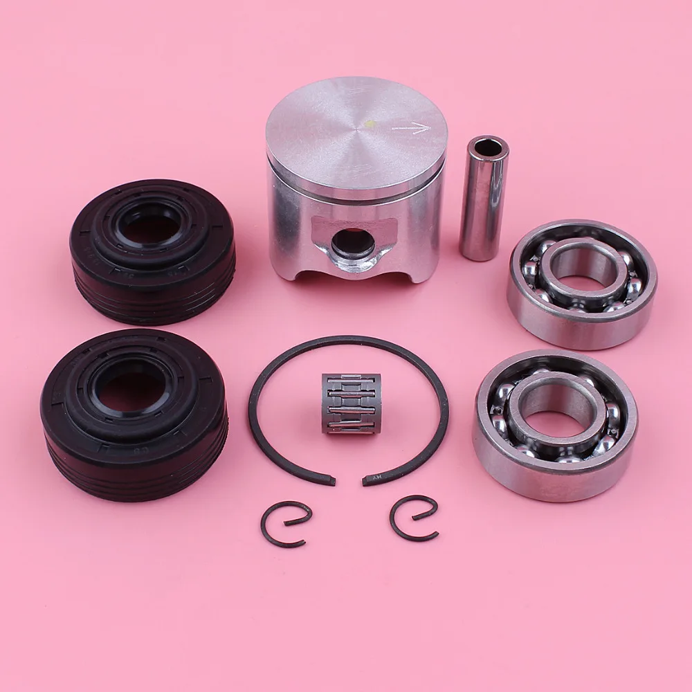 Adephol 42mm Kit di anelli di sicurezza dell'anello del perno del pistone per Husqvarna 340 345 pezzo di ricambio per motosega con paraolio per cuscinetti a manovella