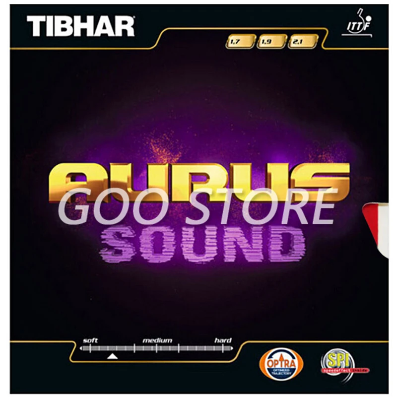 TIBHAR AURUS / AURUS SOUND / SOFT Original TIBHAR Tischtennis-Gummi-Ping-Pong-Schwamm – Detail 8