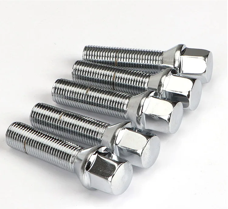 5 Pieces Nuts Suit for BMW X1 X3 X5 X6 X7 3 Series 28/35/40/45/50/55/60 Mm Lengthen Steel Wheel Bolts M14 X 1.5 12*1.5 14*1.25 1