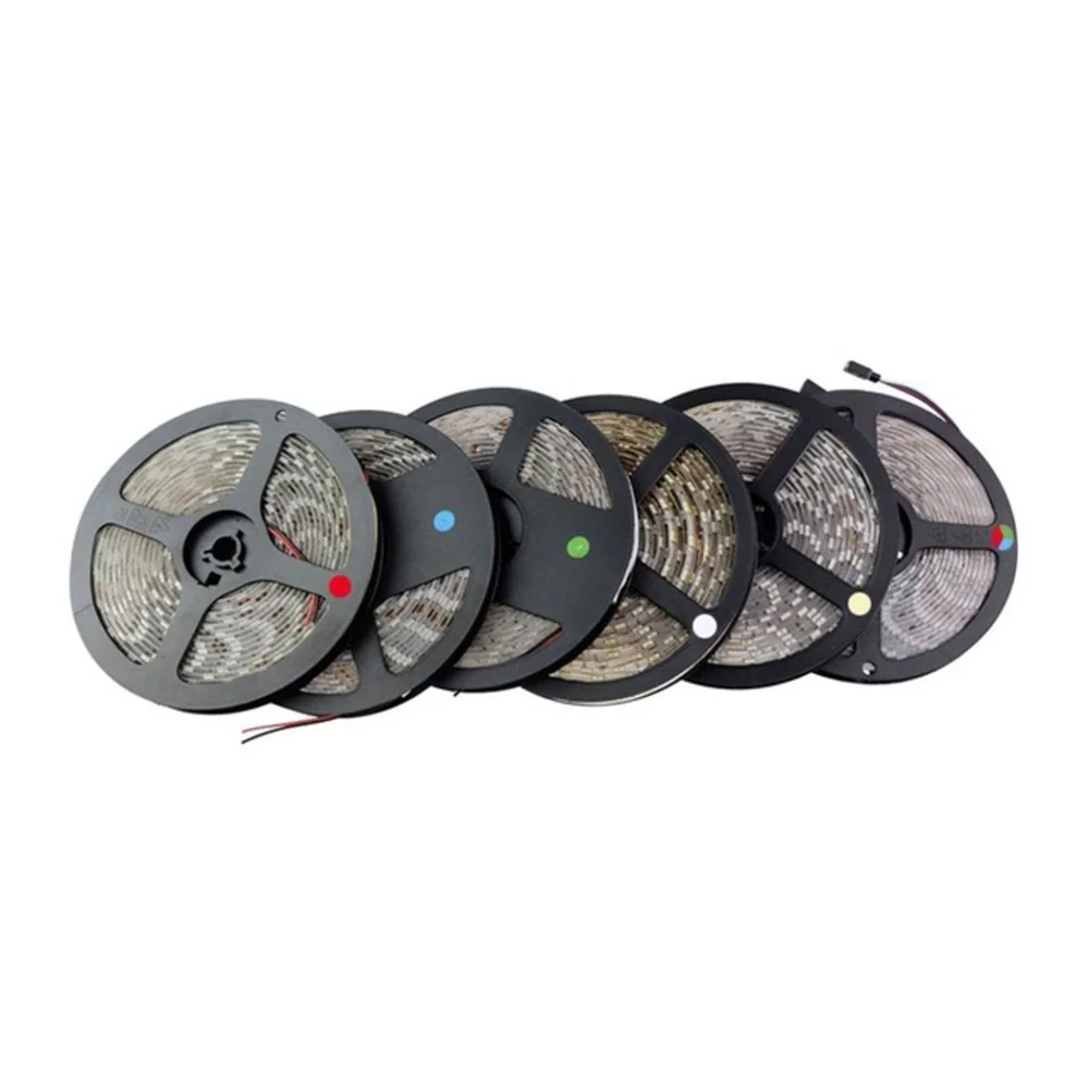 DC5V 12V 24V 5M LED Strip 5050 RGB Warm White  waterproof flexible Light Ledstrip Tape rope lamp Ribbon tv backlight