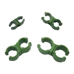 20Pcs Plant Climbing Frame Clips Garden Support Stick Connector Fixed Shelf Stake Clamps Trellis Stand Joint Fastener 360 Degree