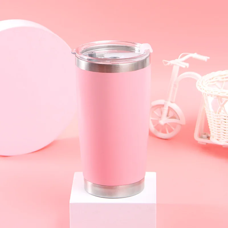 Gobelet isolé à Double paroi pour eau chaude et glace, tasse de voyage, à café, en acier inoxydable, pour voiture, flacon thermique Portable