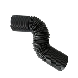 Black Adjustable Flexible Vehicles Cold Air Intake Pipe Inlet Hose Tube 1m 80mm