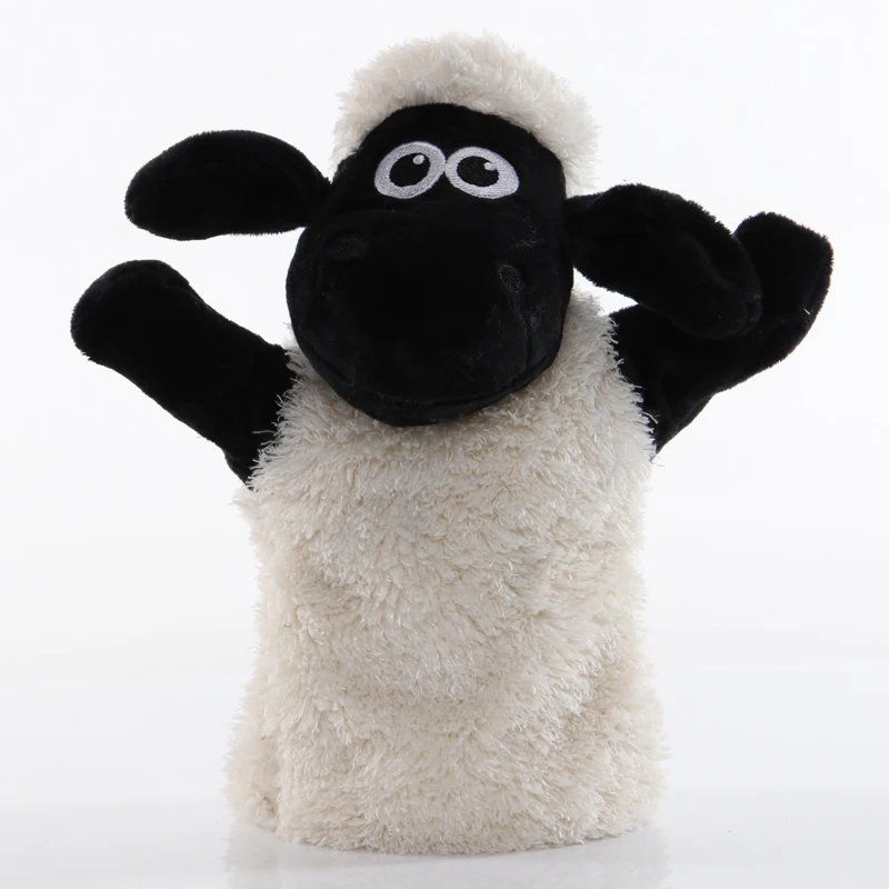 

25cm Sheep Hand Puppet Goat Stuffed Animals Plush Toy Baby Educational Hand Puppets Pretend Telling Story Doll Kids Gift