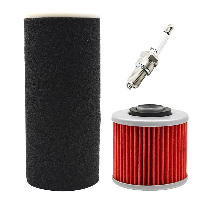 Motorcycle Air Filter & Oil Filter & Spark Plug For Yamaha Grizzly 600 YFM600F YFM600FH YFM600FWA 4x4 4X7134409000 4X7134400100