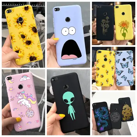 Cartoon Cover For Huawei P9 Lite 2016 2017 Case Soft Silicon Phone Back Cover Cases For Huawei P9 Lite Mini SLA-L22 Coque P9Lite