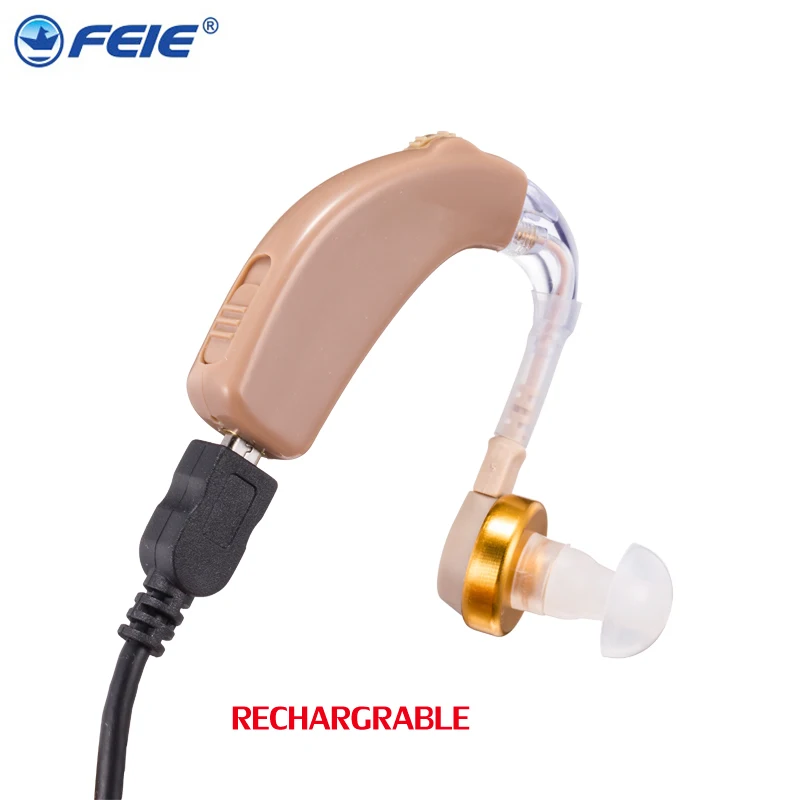 USB Rechargeable BTE Hearing Aid C-108 Innovative Item Volume Amplifeir Deaf Ear Medical Equipment Fast Shinpping