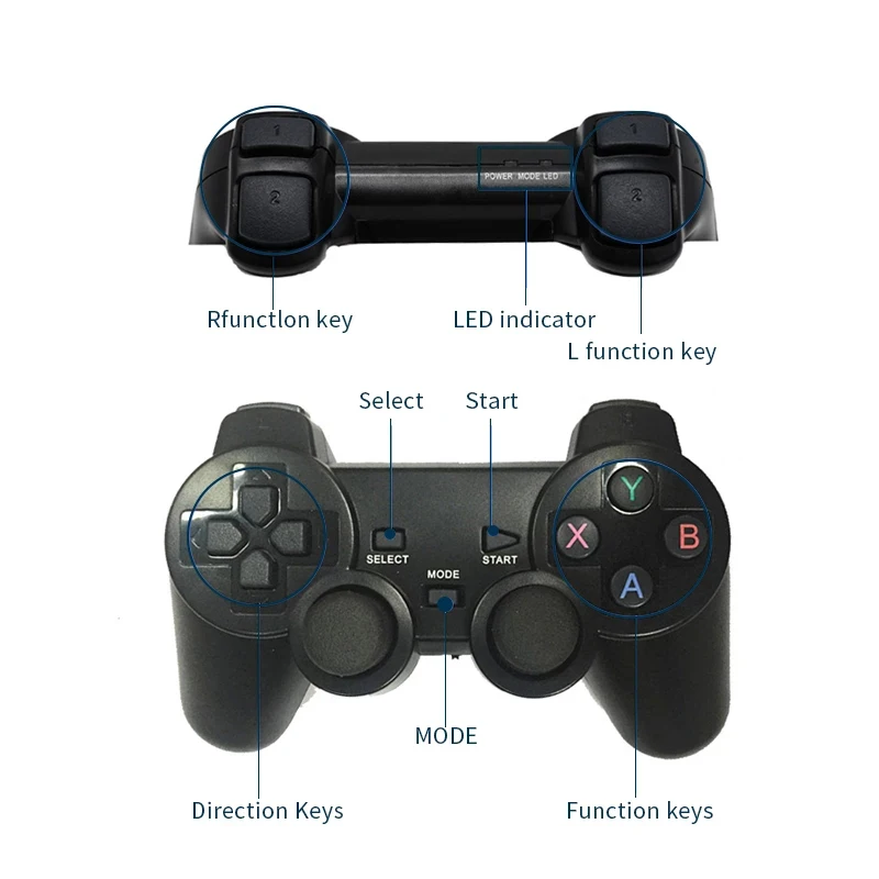 Mando inalámbrico de 2,4 Ghz para superconsola x-pro, mando USB para TV, Android TV BOX, teléfono