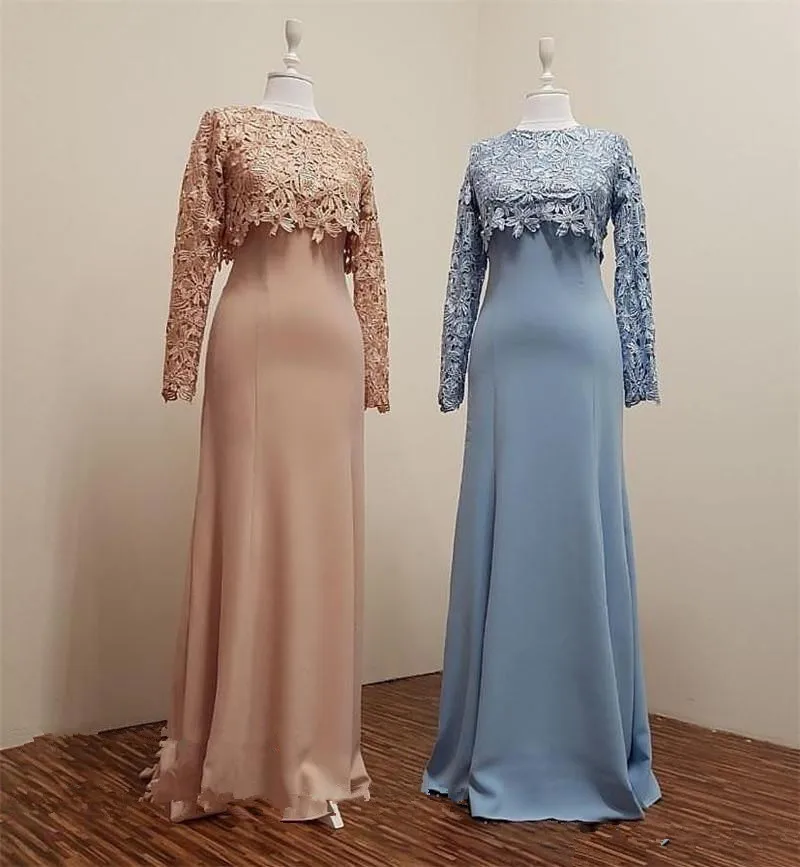 Plus-vestidos de la madre de la novia con chaqueta de encaje, vestidos de fiesta de noche con mangas largas de sirena farsalis, cristales, para bodas, 2019