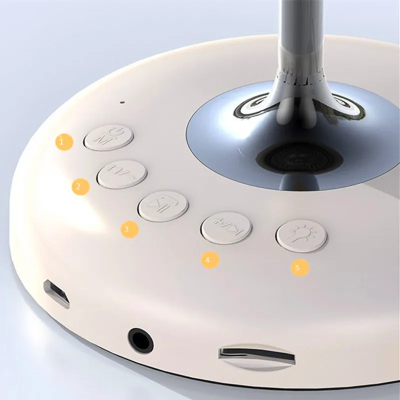 บ้านโคมไฟลำโพงบลูทูธวิทยุ FM TF Card เครื่องเล่นเพลง Aux MP3ไร้สายเดสก์ท็อปข้างเตียงโคมไฟตั้งโต๊ะ Ambient