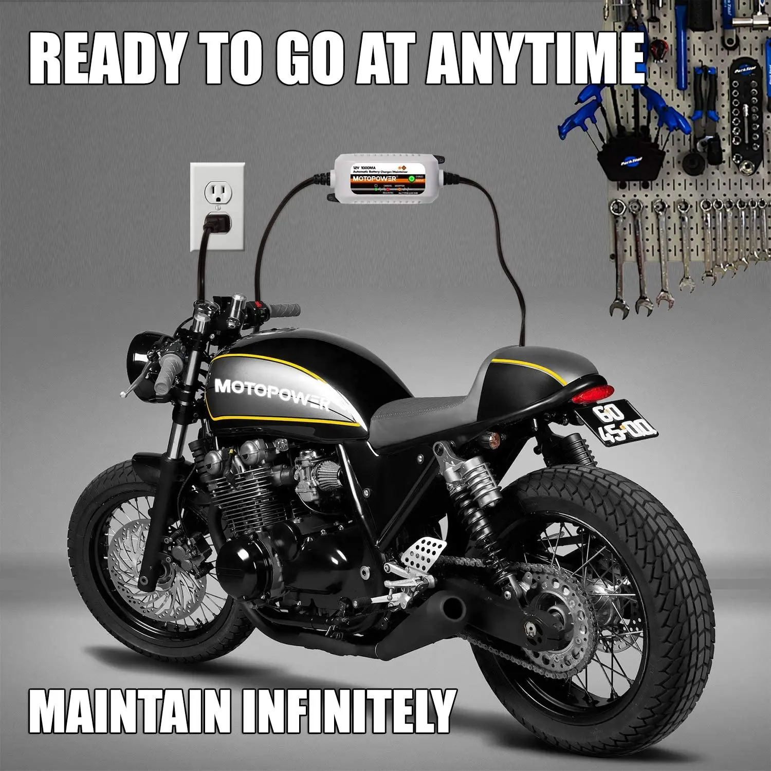 MOTOPOWER MP00205B 12V 1000mA Vollautomatisches Batterieladegerät/Wartungsgerät – Detail 8