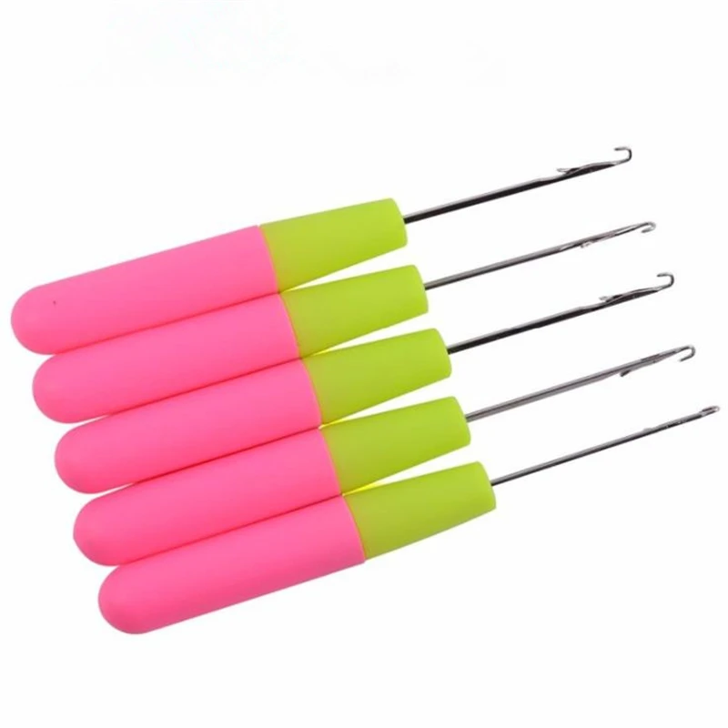 

5Pcs Crochet Latch Hook Weaving Needle for Wig Micro Braids Hair Extension For Hair Weaving Wigs Dreadlock Braids Knitting