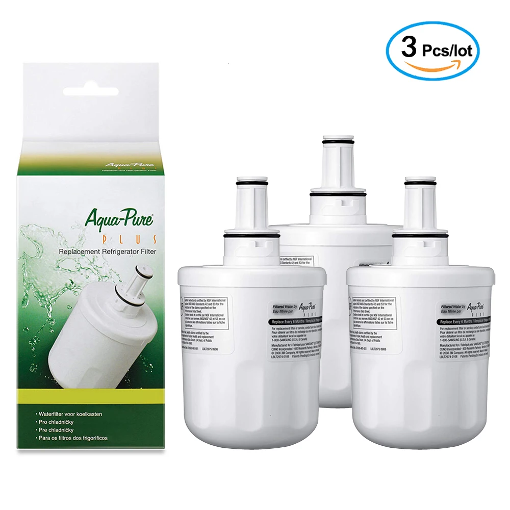 

Replace Samsung Products DA29-00003F DA29-00003A DA29-00003B Aqua-Pure Plus refrigerator water filter 3 packs