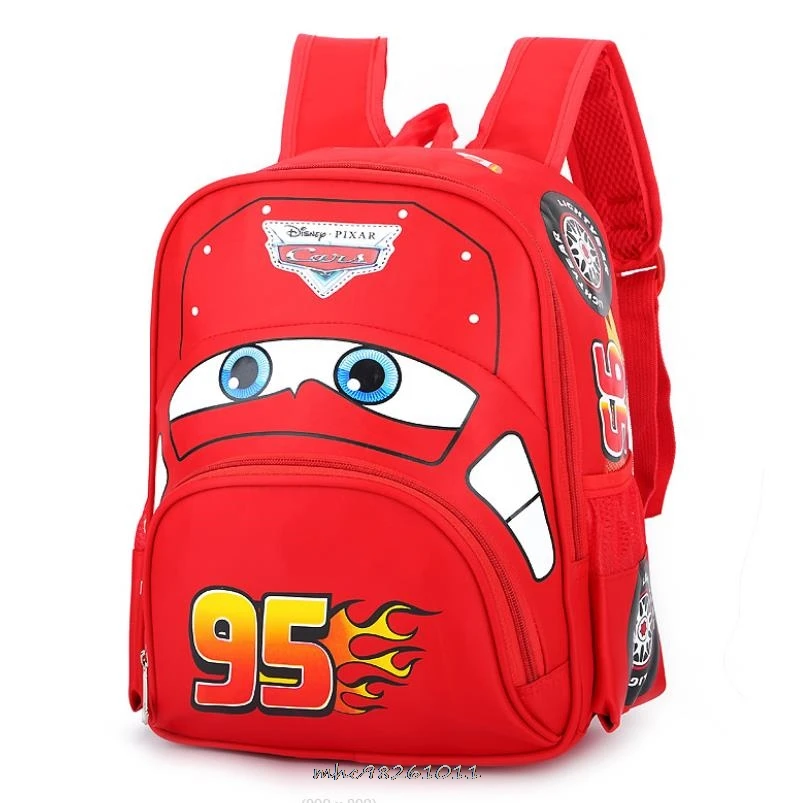 Mochilas escolares Disney Car 95 para niños, mochilas McQueen, bolso de hombro para niños, mochila, regalo de cumpleaños