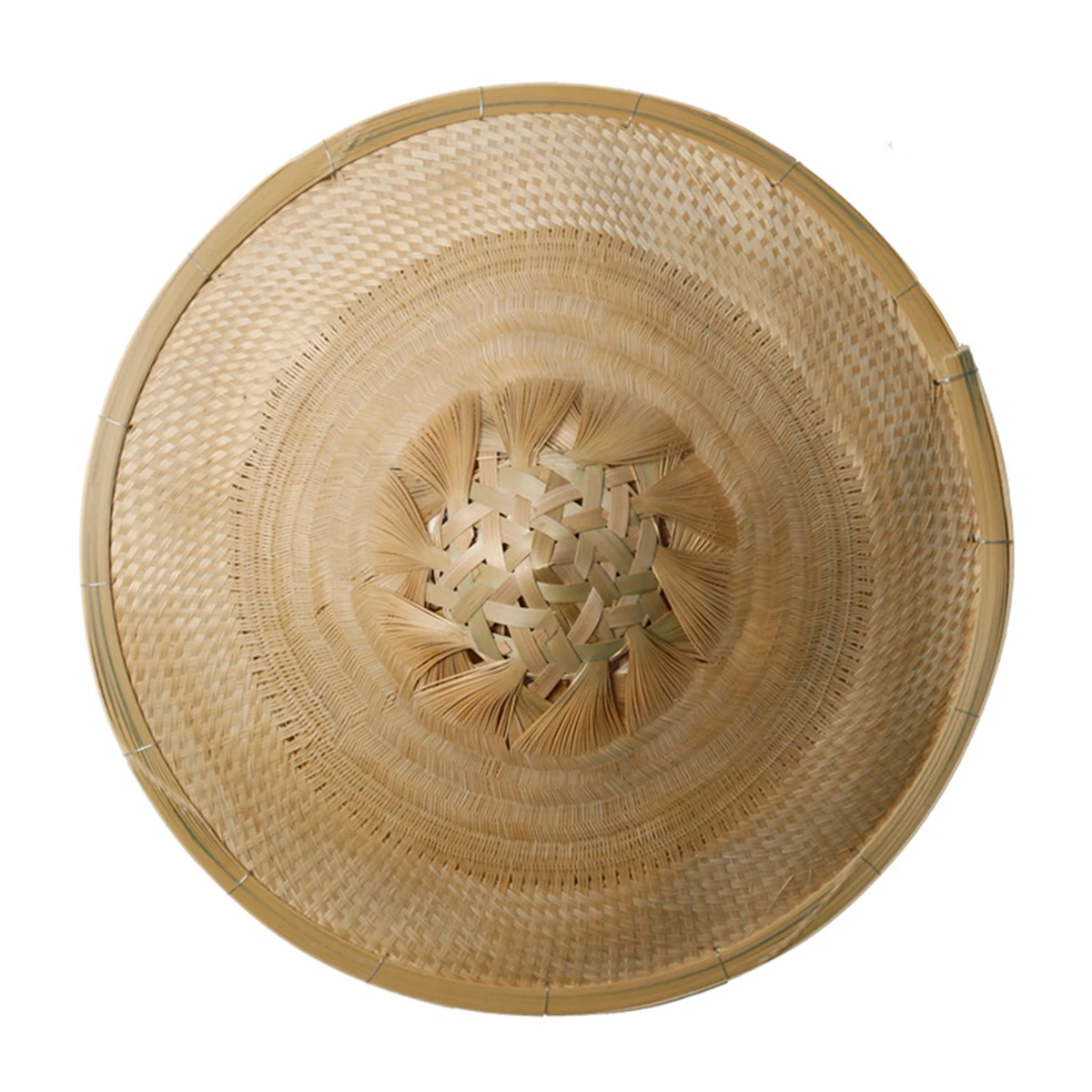 Hand-woven hat, bamboo products, bamboo woven sunscreen fishing hat, rainproof bamboo hat, lampshade decoration