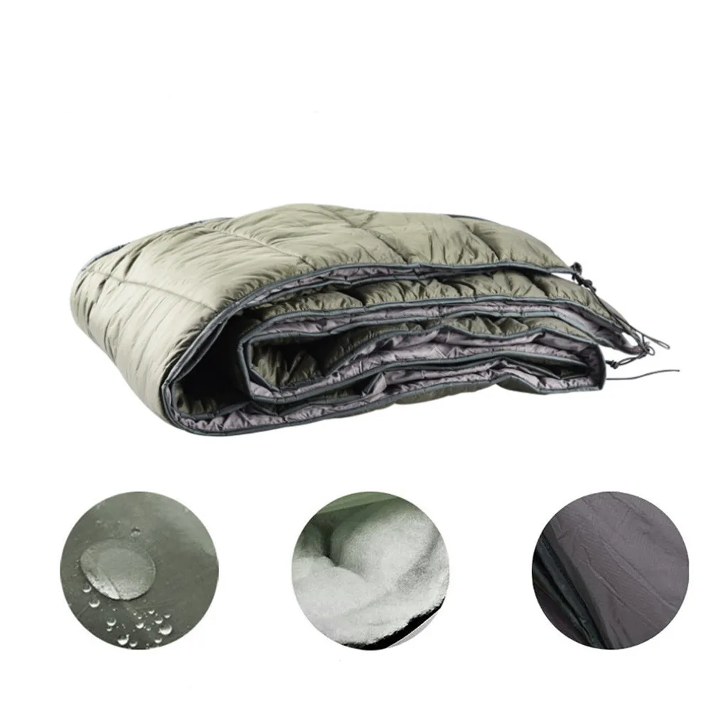Outdoor Winter Warm Sleeping Bag Hammock Underquilt Sleeping Bag Warmer Under Quilt Blanket for Outdoor Camping hiking