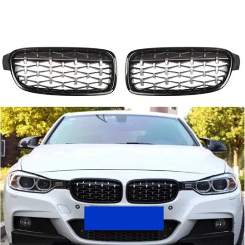 

Car Bumper Diamond Kidney Grille Racing Grilles Car Front Grill For BMW 3 Series F30 F31 F35 2012-2018