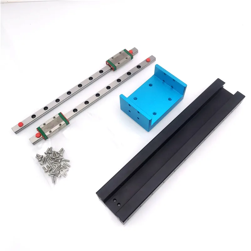 Funssor 1set  Twin Rail Z Slide Upgrade kit dual MGN9H linear rails Z-Axis Linear Rail for Anycubic Photon