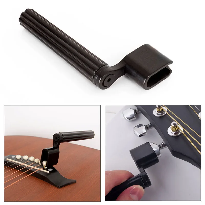 

2 In 1 Multifunctional Guitar Peg String Winder Bridge Pin Puller Guitar Tools for Bass Acoustic Electric Guitar Accessories