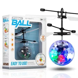 RC Toys Induction Electric Flying Ball Toy Children's RC Helicopter Toys Infrared Sensor Kids LED Light Toy  Children's Gift