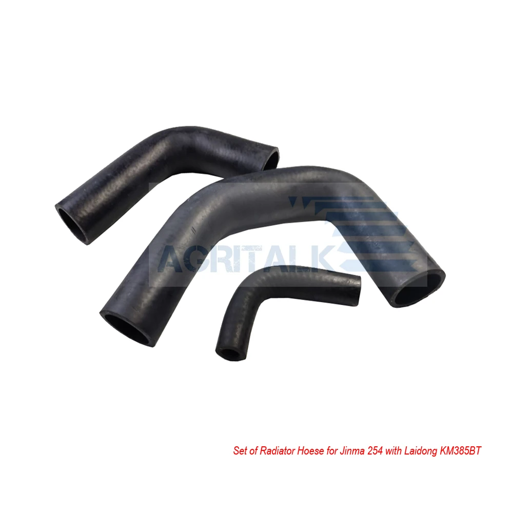 set of radiator hoses (upper and lower, small one) for Jinma JM254 with Laidong KM385BT, Part number: