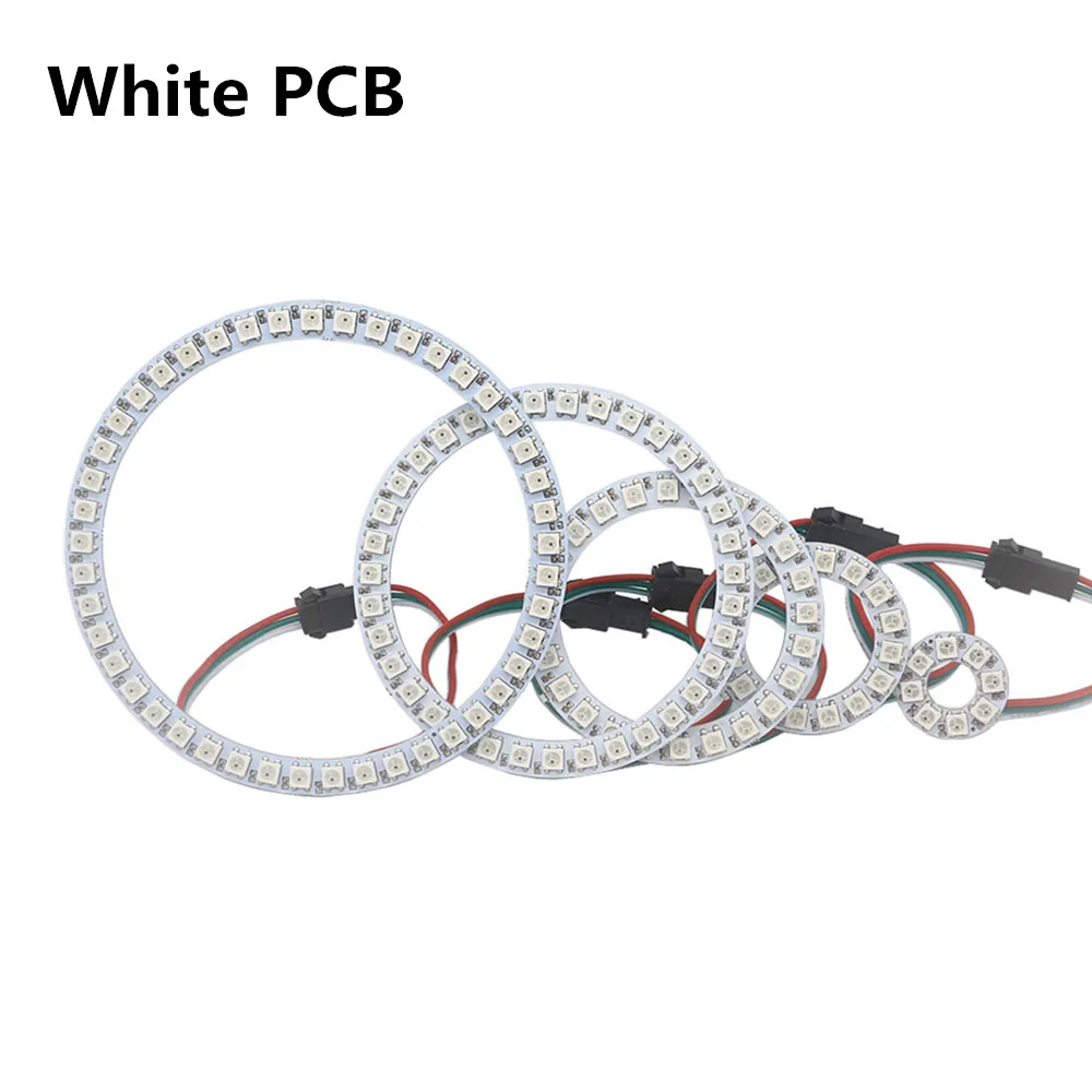 DC 5V WS2812B Pixel Ring  8 16 24 35 45 LEDs 5050 RGB WS2812 SK6812 Addressable Ring Round Pixel LED Module Lamp Strip Light