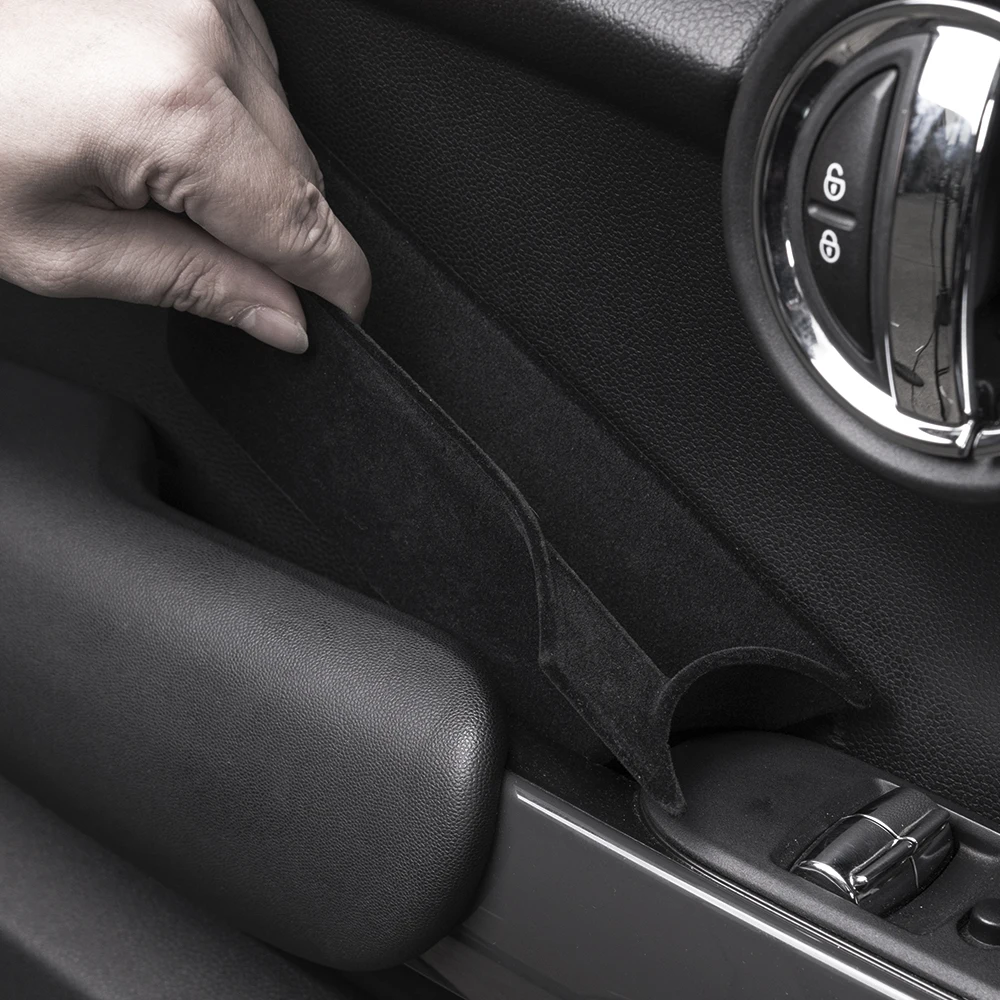 Door Side Organizer Tray Grab Handle Storage Box Handle Pocket Armrest Phone Container For Mini cooper F55 5 Doors F56 Hatchback