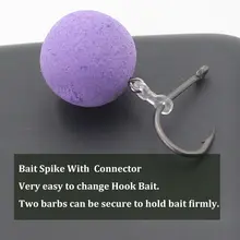 Metal Carp Bait Spike with Rubber #5