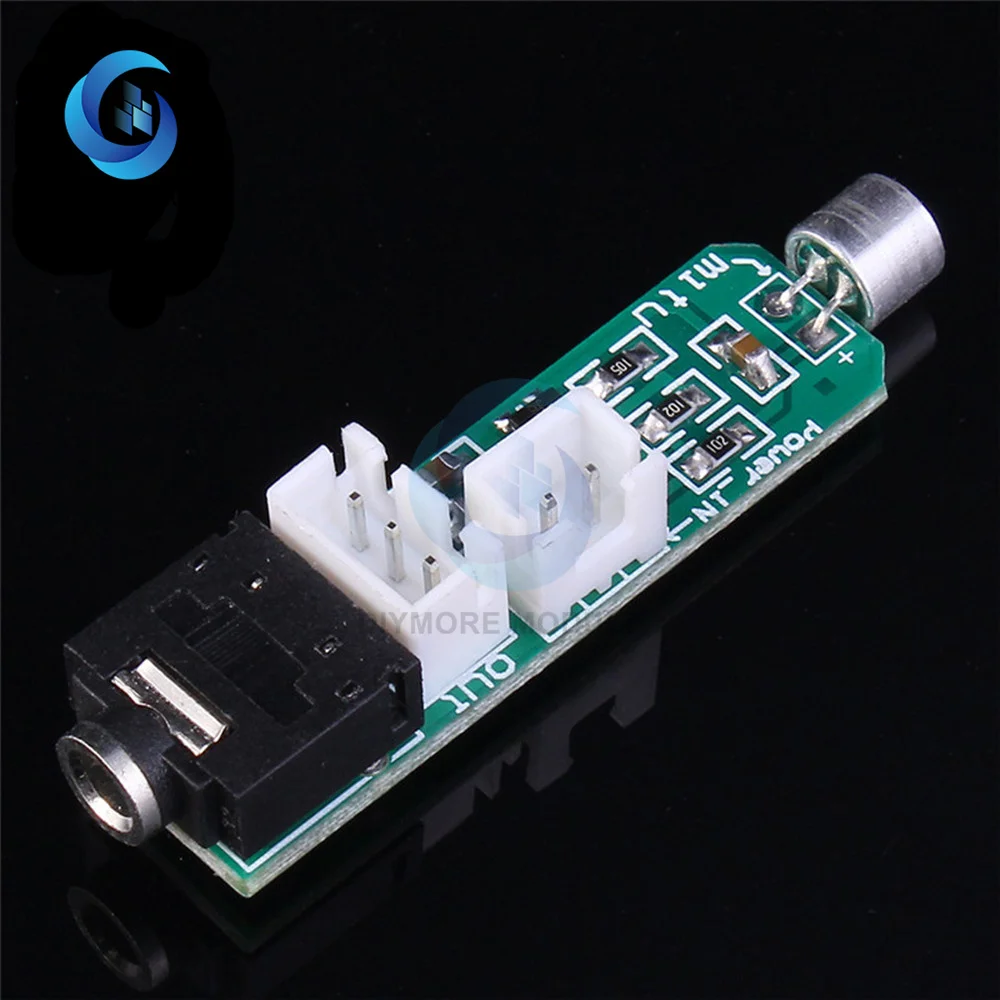 Microphone Circuit Amplifier Module DC 1.5-5V 3P Terminal 3.5mm Audio Amplifier Board