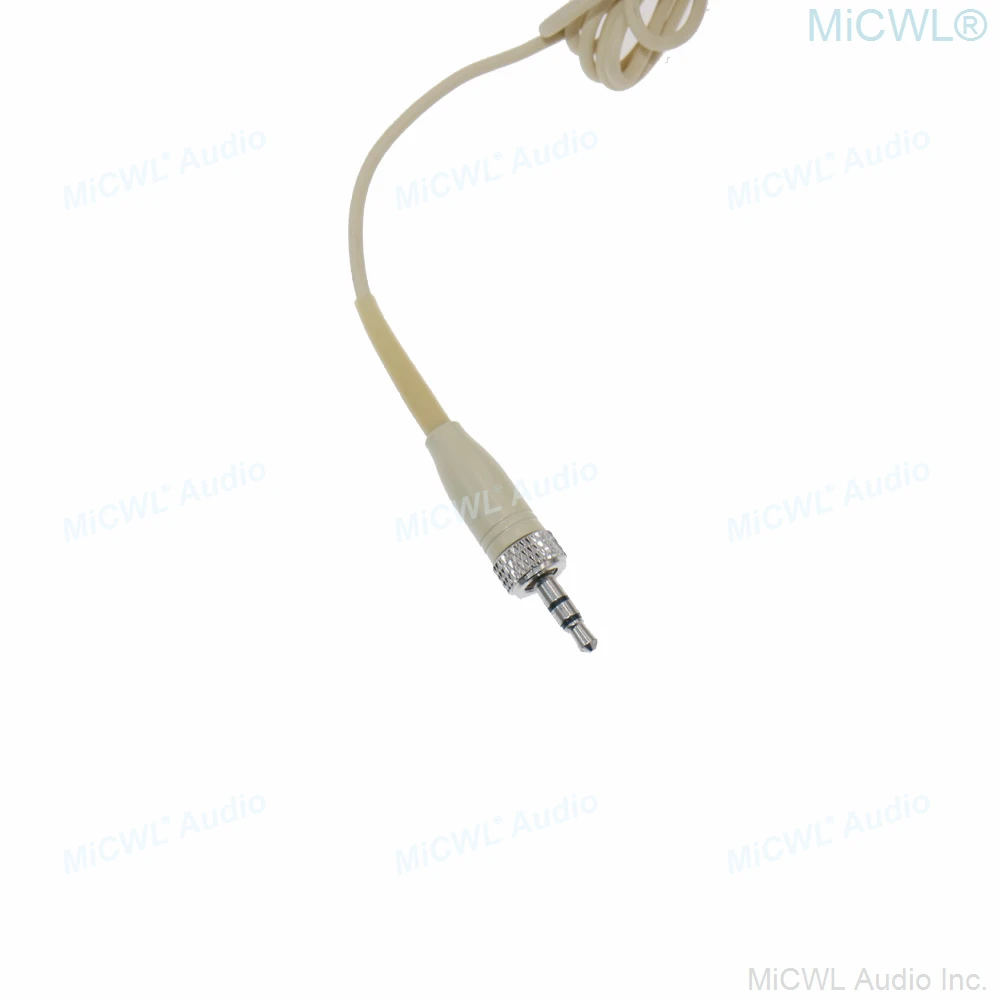 Microphone de casque sans fil MiCWL SE8, pour Sennheiser G1 G2 G3 G4 EW100 SK100, transmetteur BodyPack, micro à tête Beige, fil fort