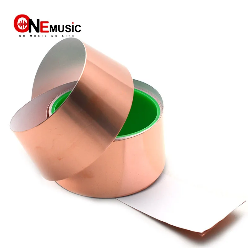 Guitar Pickup Copper Foil Shielding Tape 3 Meter Copper Foil Shielding Tape 50MM Wide Low Impedance Conductive Adhesive