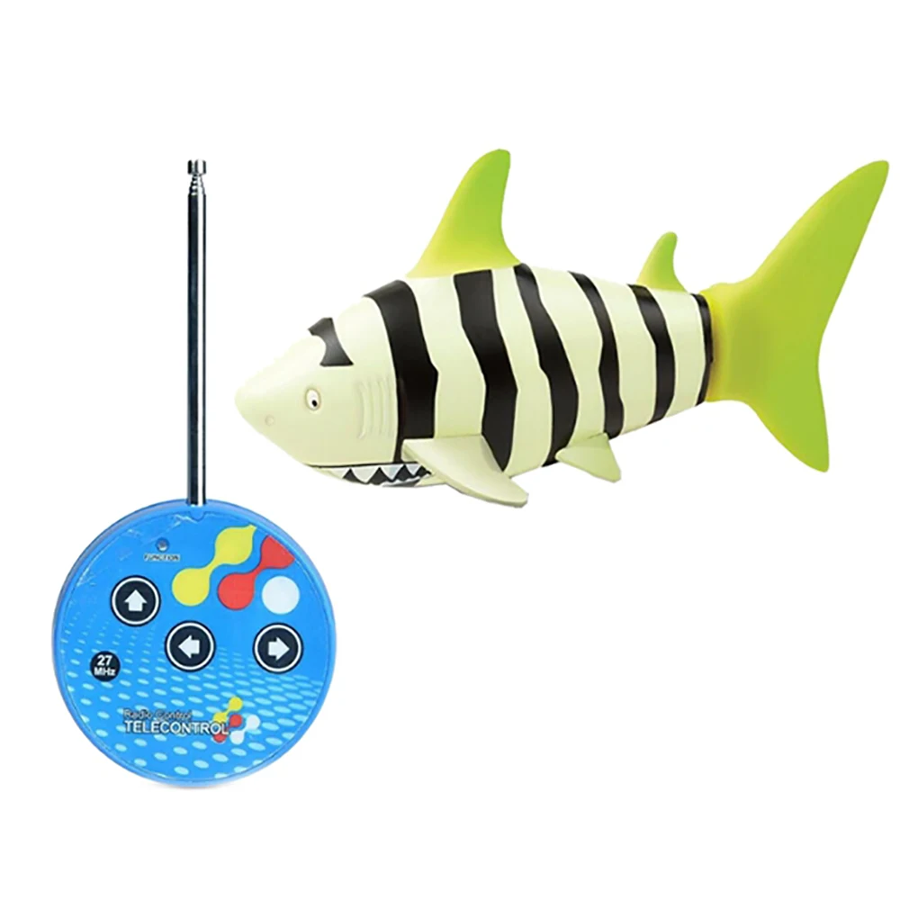 RC Coke Can Sharks Toy Fish 2.4G Mini  Electric Remote Control Shark Water Game Underwater Bathtub Shower Bath Toys for Children