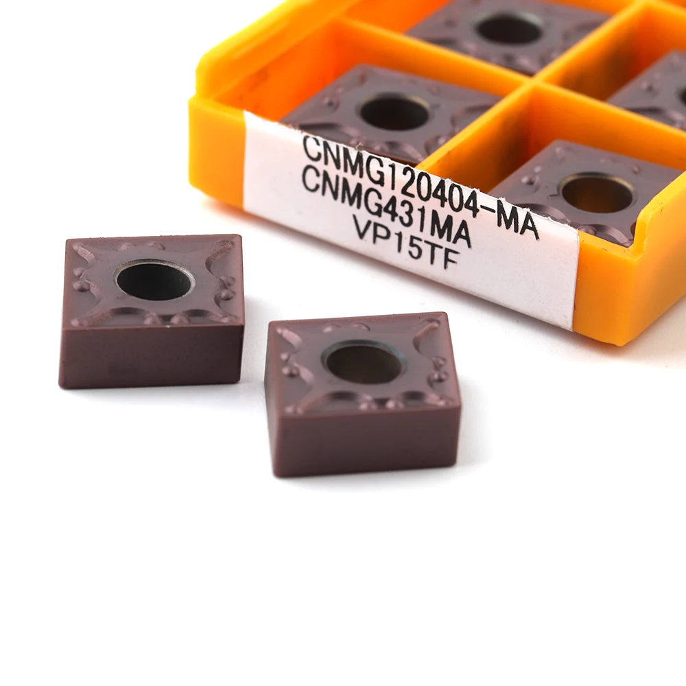 10pcs CNMG120404 MA UE6020 US735 VP15TF External Turning Tools Carbide inserts Cutting Tool CNC Tools Lathe cutter tools