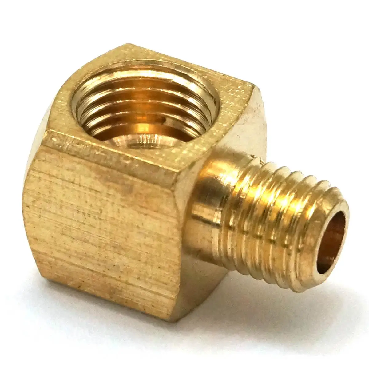 Innengewinde 90 Grad Ellenbogen Messing Rohr Fitting Anschluss Adapter Schlauch Rohr Fitting M8 männlichen zu M10x1mm