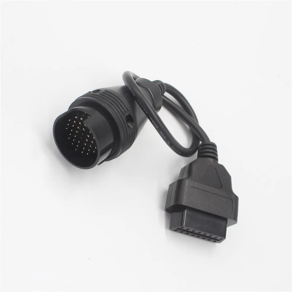 Acheheng cables 38PIN 38 Pin to 16 Pin OBD2 OBD Car Diagnostic Adapter Cable Black for Mercedes Benz