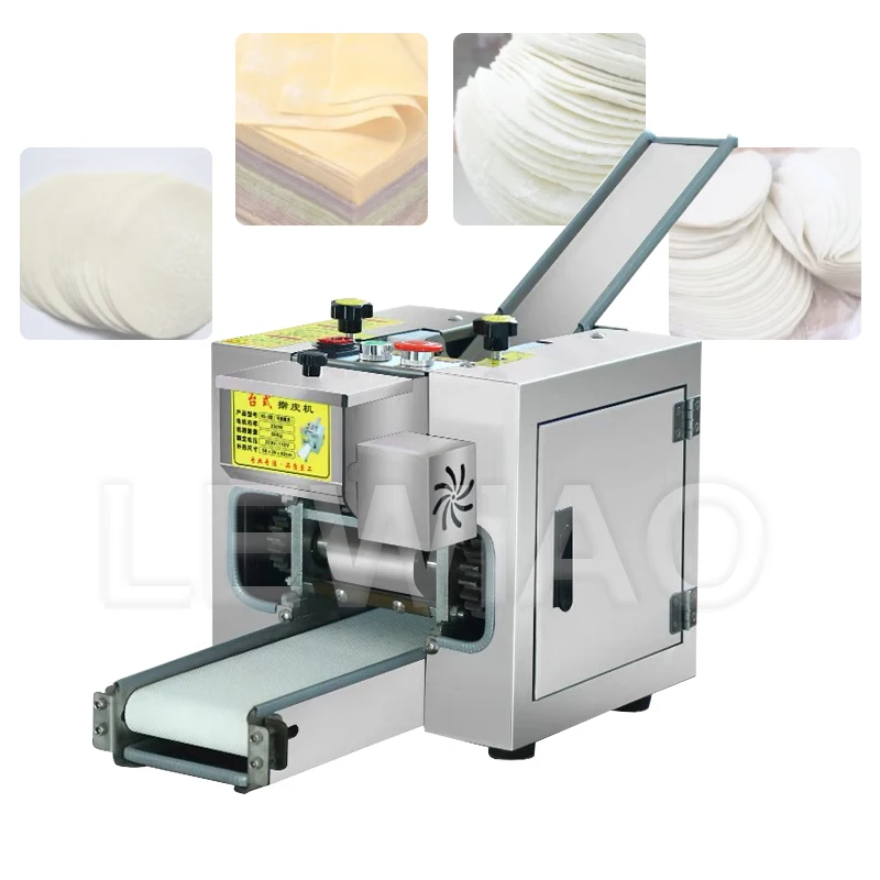 220v/110v Automatic Dumpling Wrapper Making Machine Spring Roll Skin Maker Crepe Tortilla Chapati Roti Machine