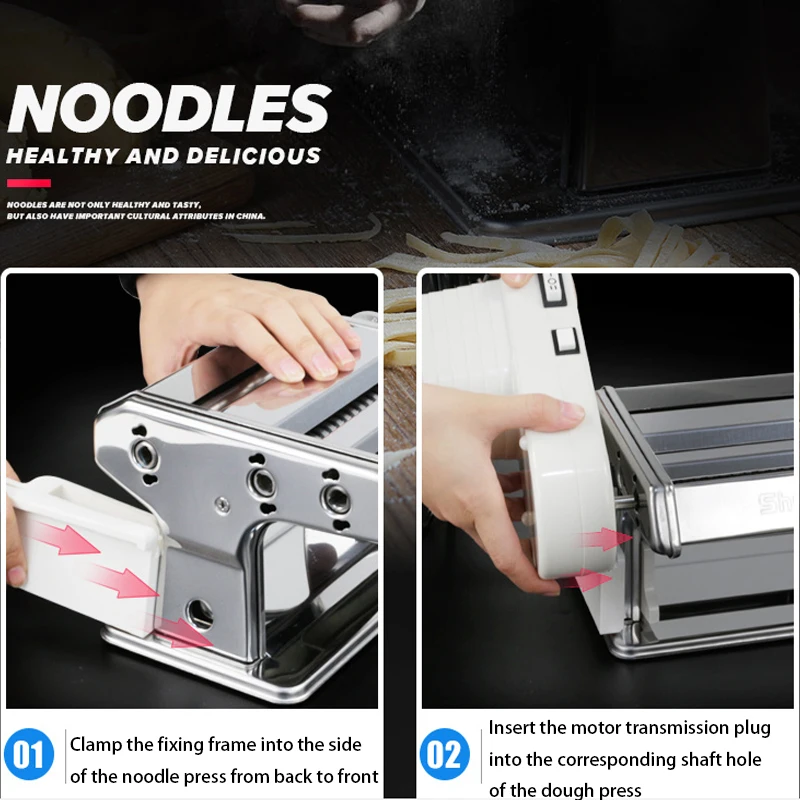 Pressing flour machine home electric noodle automatic pasta machine stainless steel noodle cutting dumpling skin machine