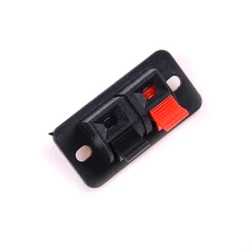 5Pcs 2 Positions Connector Terminal Push in Jack Spring Load Audio Speaker Terminals