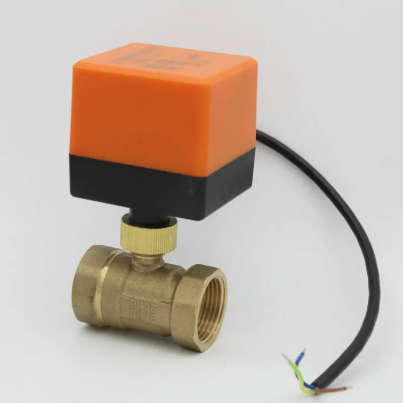 AC220V /24V DC12V/24V  2 way brass valve Motorized ball valve  Electric ball valve electric actuator  DN15 DN20 DN25 DN32 DN40