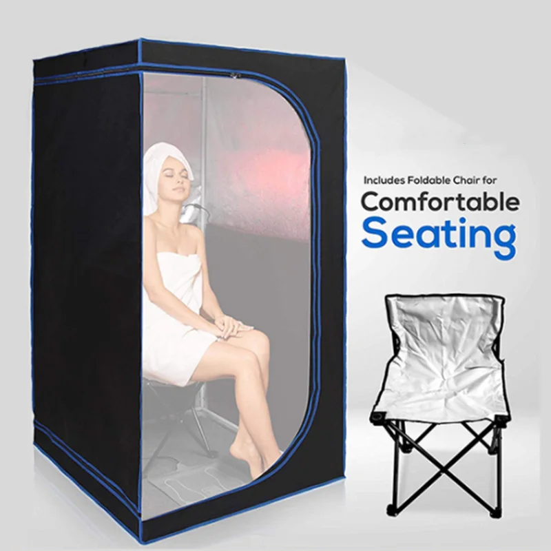 Imagem -02 - Full Body Sauna Tent com Tubo de Fold Chair Não Incluir Gerador de Vapor Casa Banho Suporte Apenas Aço Inoxidável