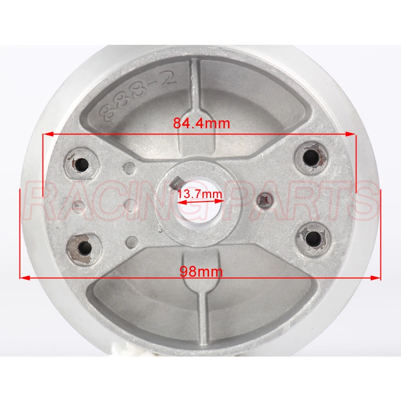 Mini Moto Recoil older Pull Starter Flywheel For 2 Stroke 47cc 49cc Engine parts Pocket Bike Chinese Dirt Quad ATV Crosser