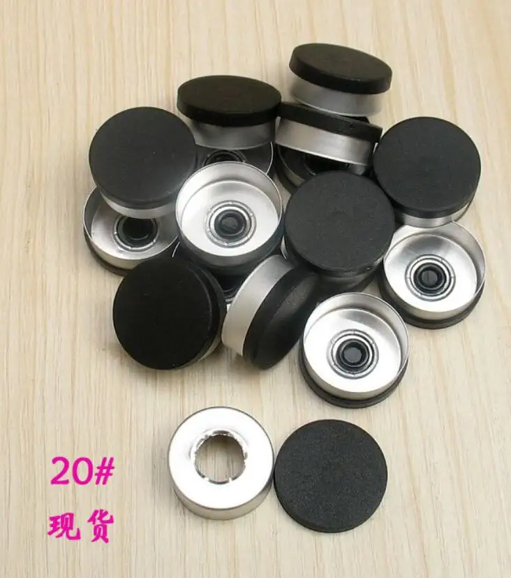 100Pcs 20Mm Kleur Opties Aluminium Plastic Cap Glazen Flacon Caps Seal Scheur Cap Aluminium Tops Voor Krimp glazen Flacon