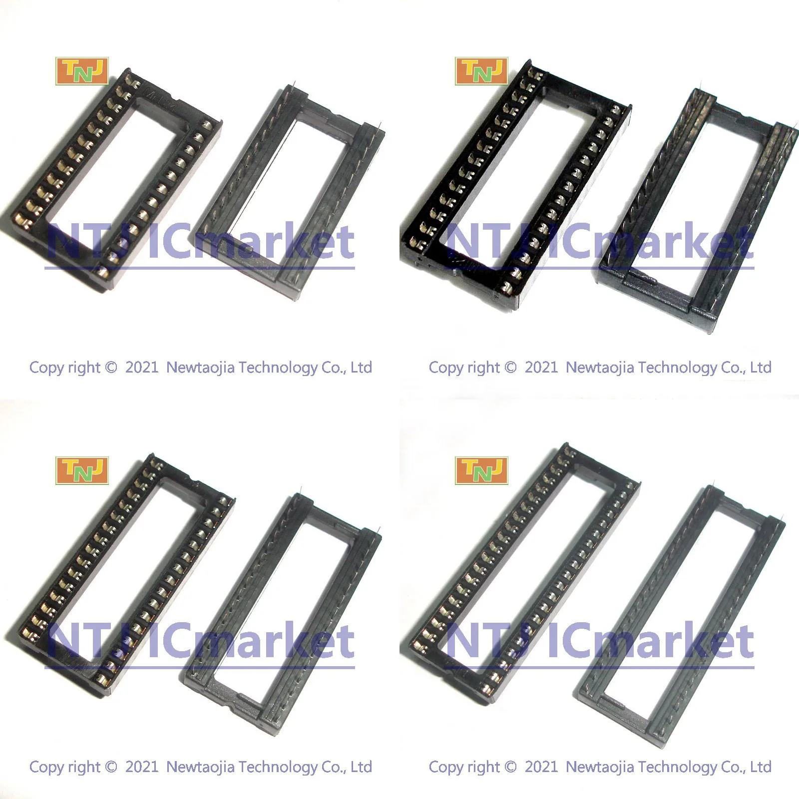 IC Sockets Connector DIP 2.54MM Wide Body Series,DIP24 DIP28 DIP32 DIP40 DIP42 DIP-48,24 28 32 40 42 48 Pins