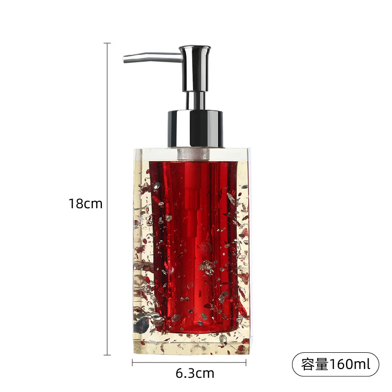 Crystal Bathroom Supplies Lotion Bottle Creative Shower Gel Bottle Simple Press Empty Bottle Soap Dispenser Hotel Sub-bottling