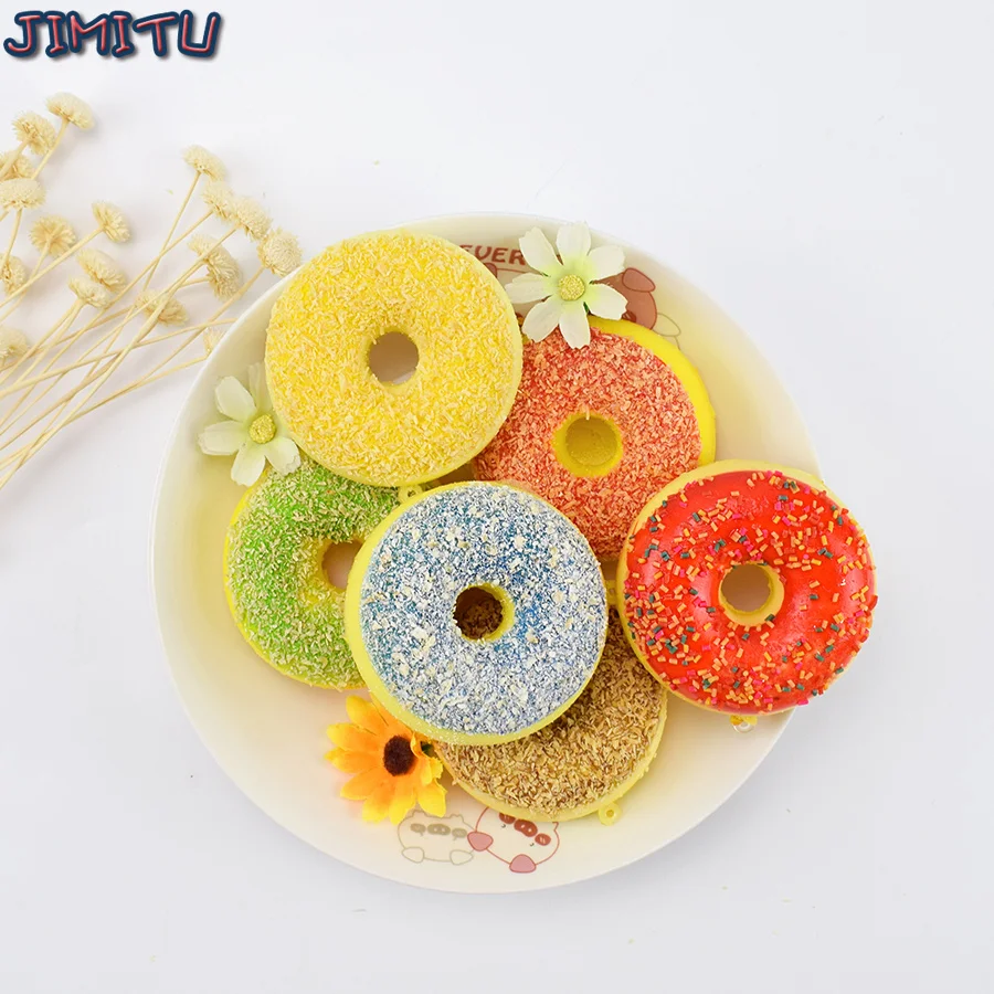 

Jumbo Squishy Toys Lifelike Donuts Fruit Antistress Toy Funny Squishies Kids Gift Slow Rising Cream Scented Stress Reliever Toys