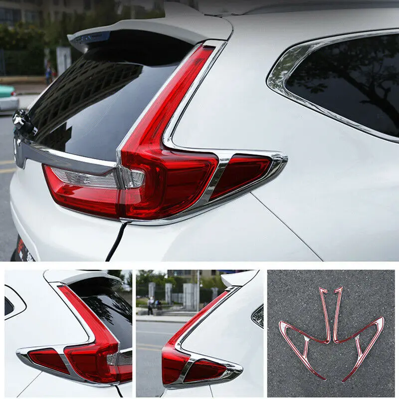 

Fits For Honda CR-V 2017-2021 ABS Chrome Rear Taillight Tail Light Lamp Cover Trim Car modification Auto parts